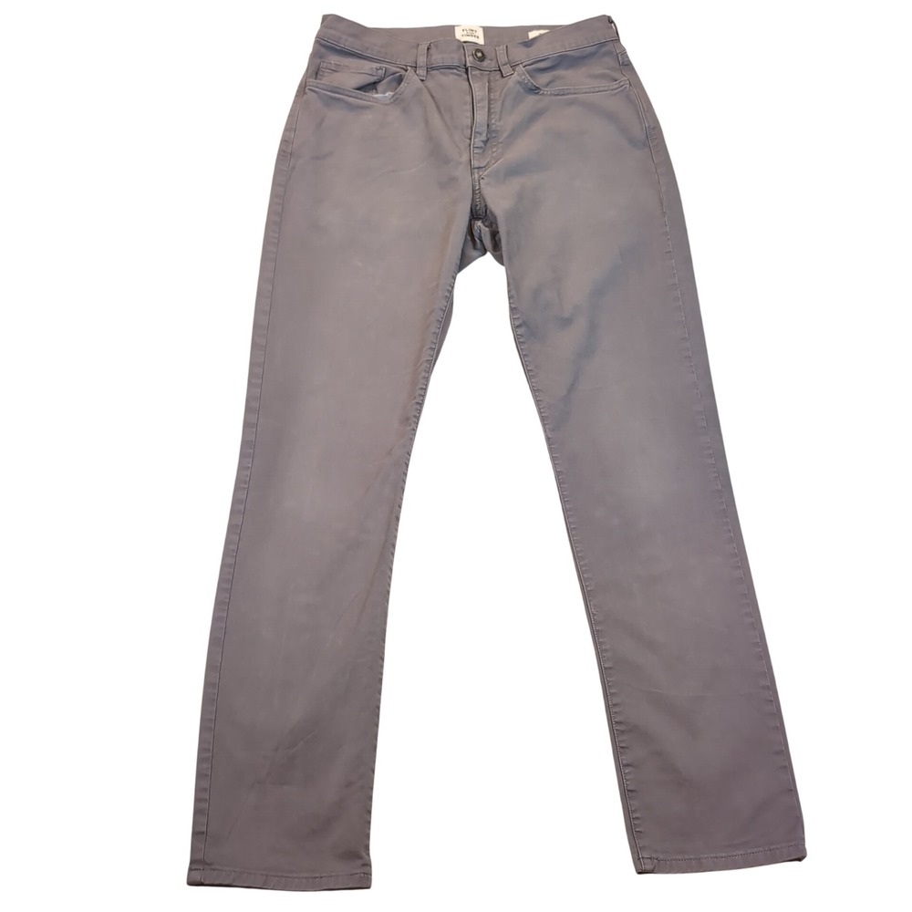 Flint and Tinder 365 Pants Mens 31x32 (31x31) Gray Slim Fit Chino Five Pocket